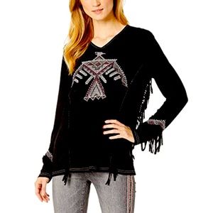 beautiful thunderbird beaded shirt
